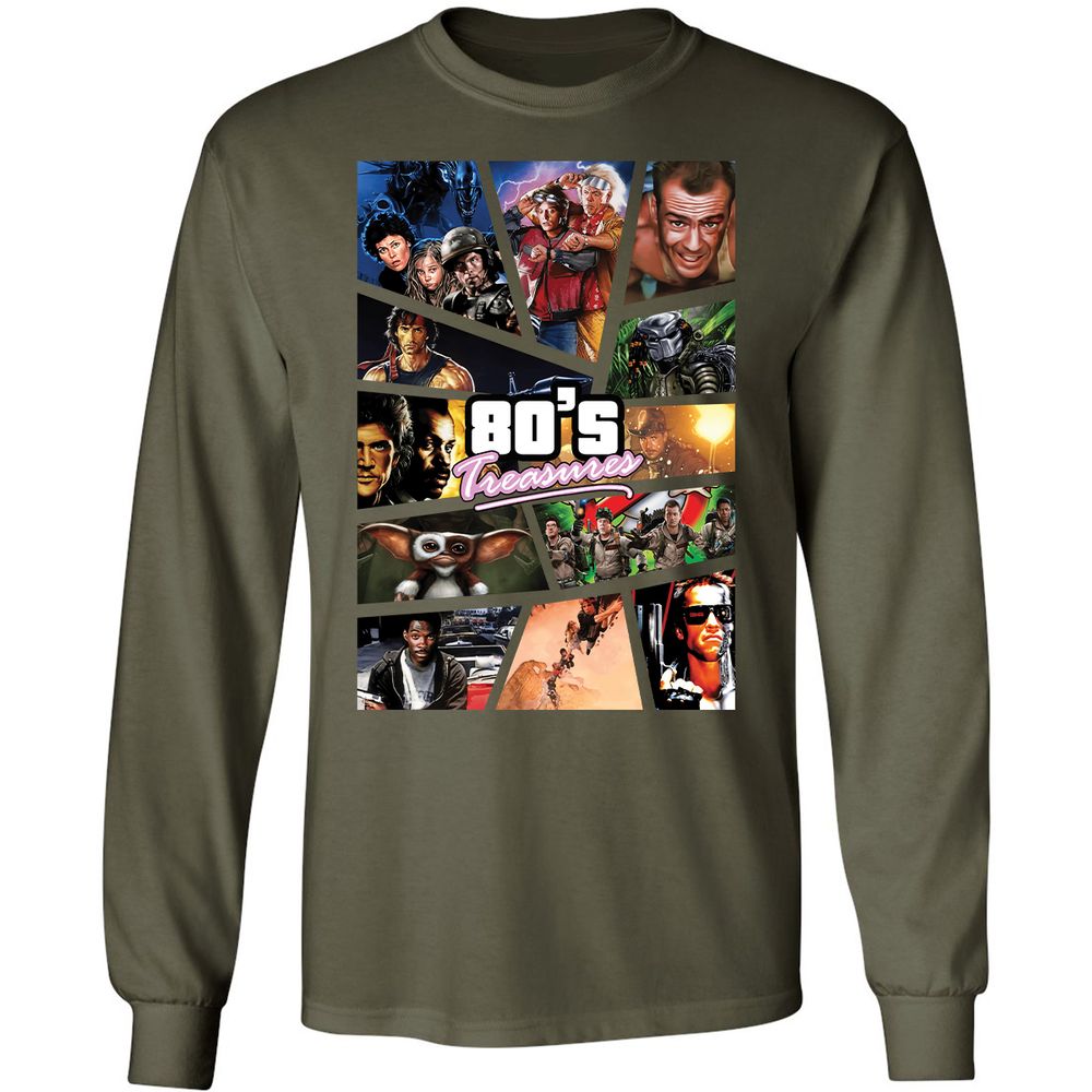 Long Sleeve T-Shirt - V1UA9A2R - Military Green - 16