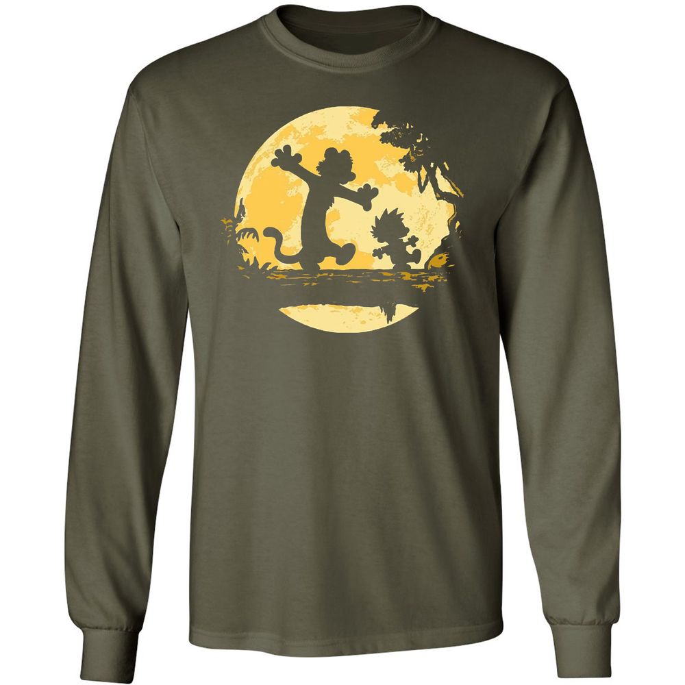 Long Sleeve T-Shirt - Z28PFUK9 - Military Green - 16