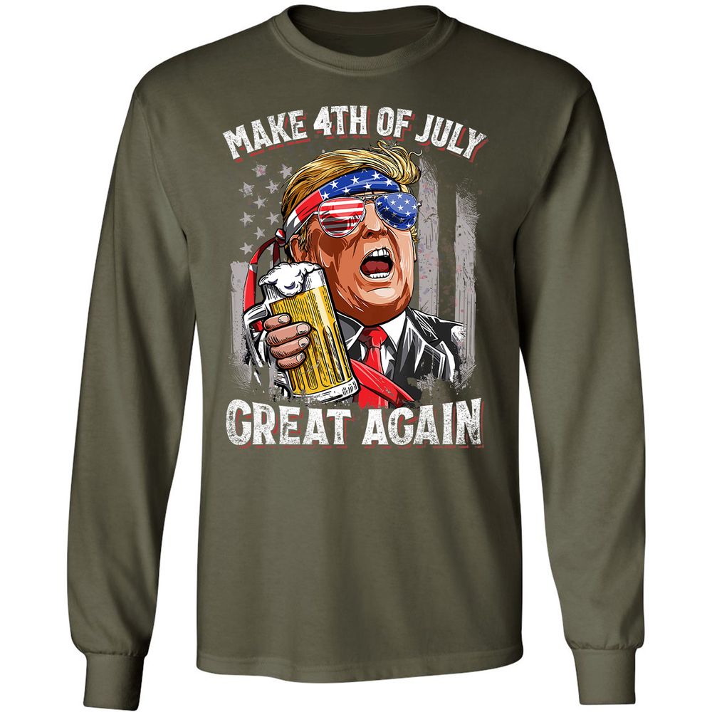 Long Sleeve T-Shirt - 2QLY8LA8 - Military Green - 16