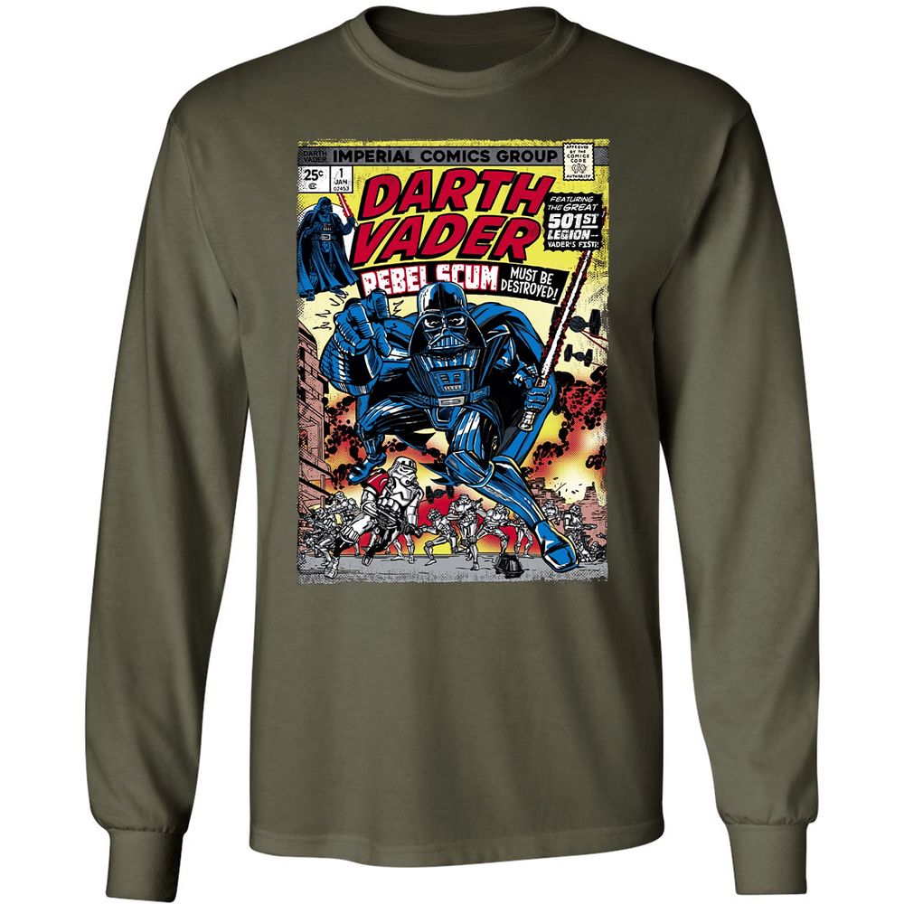 Long Sleeve T-Shirt - YBEEUHWB - Military Green - 16