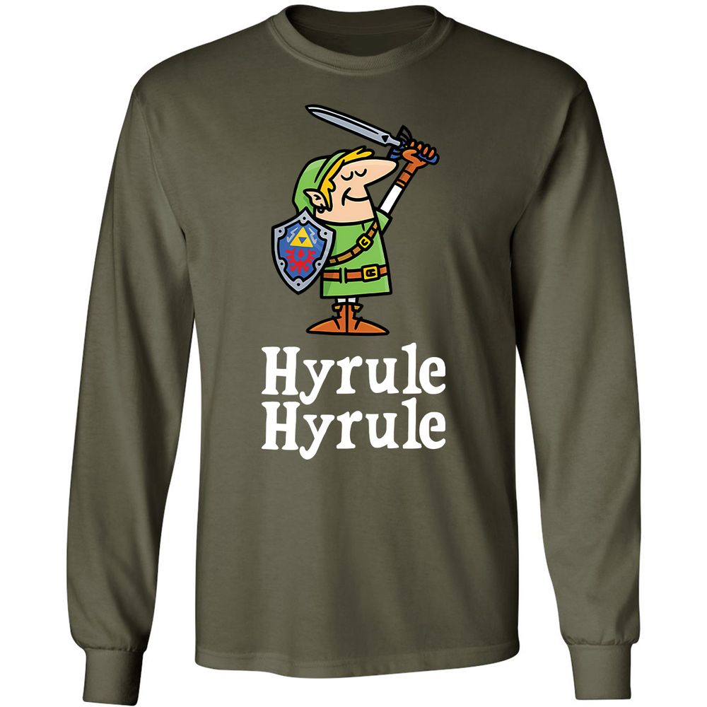Long Sleeve T-Shirt - WWSKGG2Y - Military Green - 16