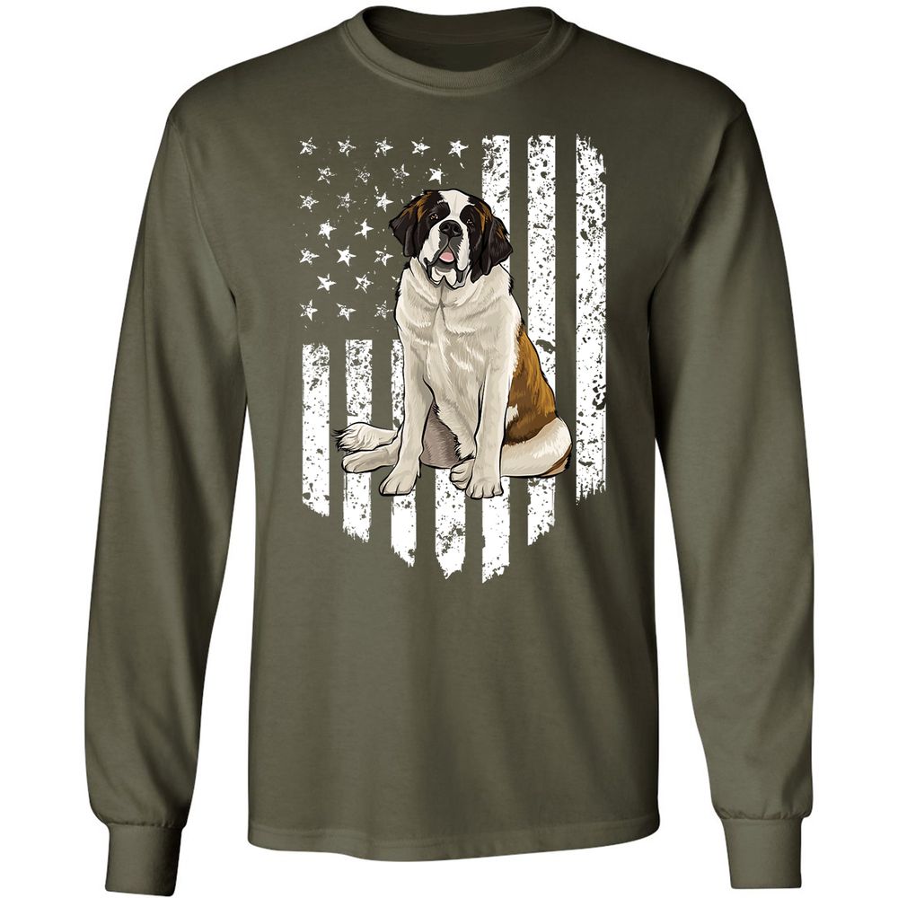 Long Sleeve T-Shirt - 3A4LNP4G - Military Green - 16