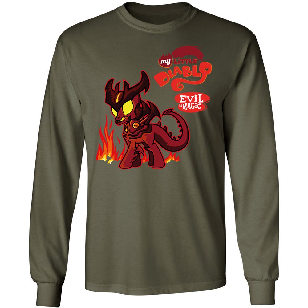 Long Sleeve T-Shirt - HHEWM7HT - Military Green - 16