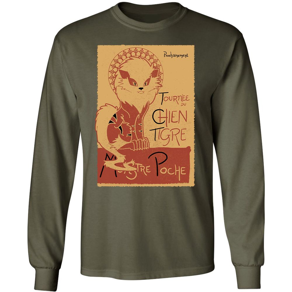 Long Sleeve T-Shirt - P89FL5Q8 - Military Green - 16