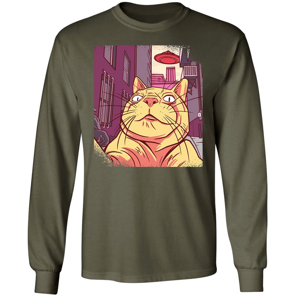 Long Sleeve T-Shirt - 7NTDVBCJ - Military Green - 16