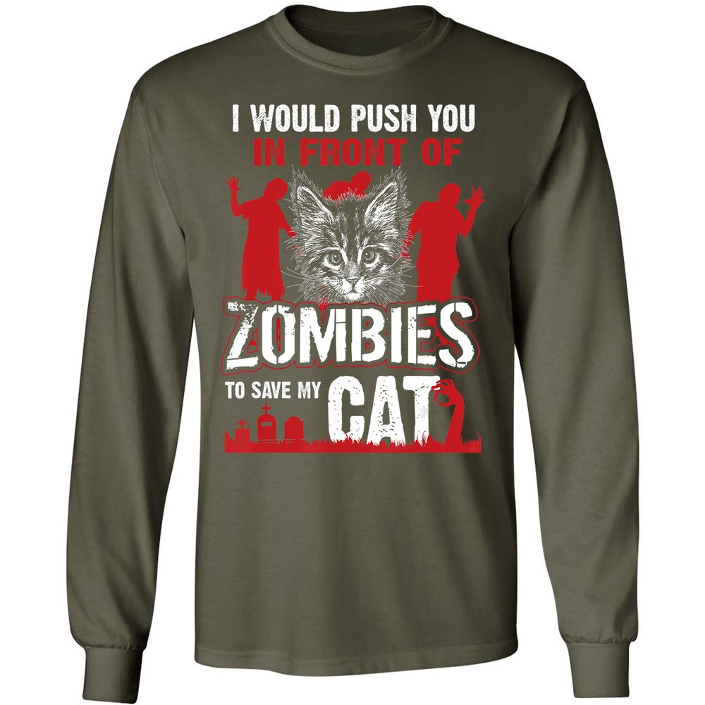 Long Sleeve T-Shirt - M1RE8M6G - Military Green - 16