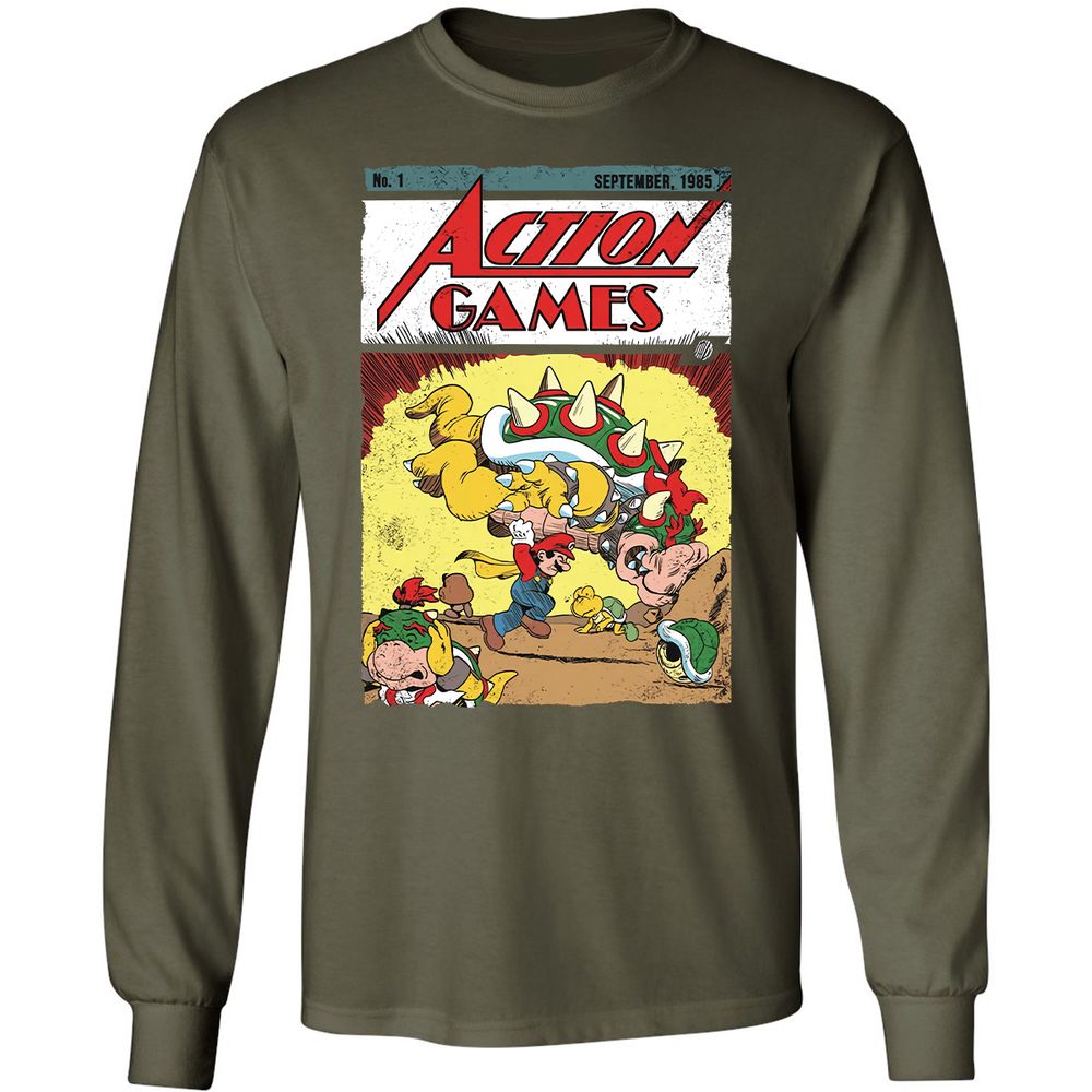 Long Sleeve T-Shirt - 5478ER9S - Military Green - 16