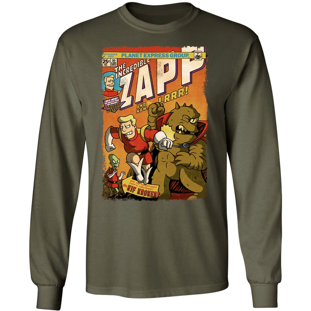 Long Sleeve T-Shirt - YUZULA7R - Military Green - 16
