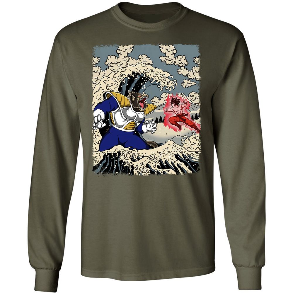 Long Sleeve T-Shirt - UL6RBQL5 - Military Green - 16
