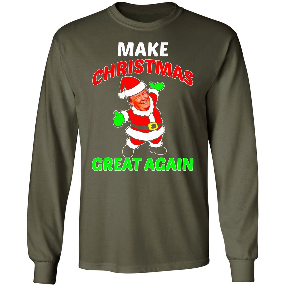 Long Sleeve T-Shirt - D5S25GKH - Military Green - 16