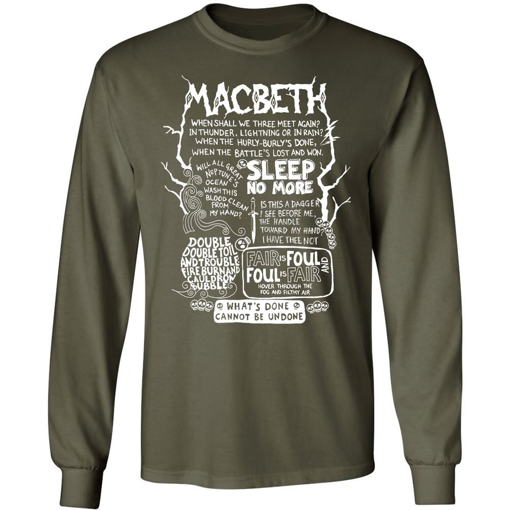 Long Sleeve T-Shirt - H32S8TK7 - Military Green - 16