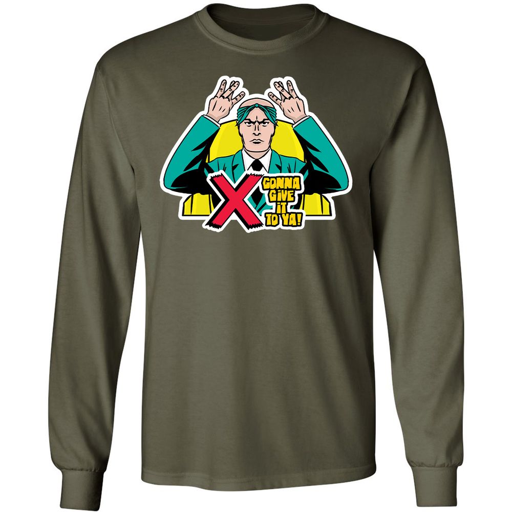 Long Sleeve T-Shirt - F941BANM - Military Green - 16