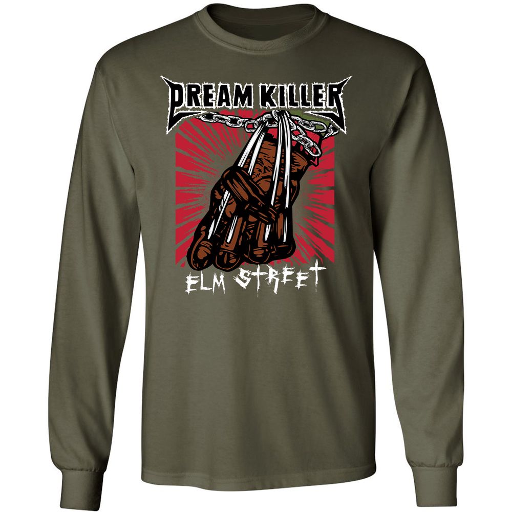Long Sleeve T-Shirt - E3JVF9M6 - Military Green - 16