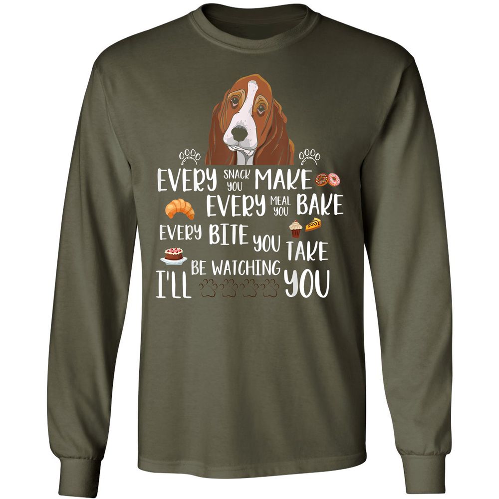 Long Sleeve T-Shirt - 6QU2GD4M - Military Green - 16