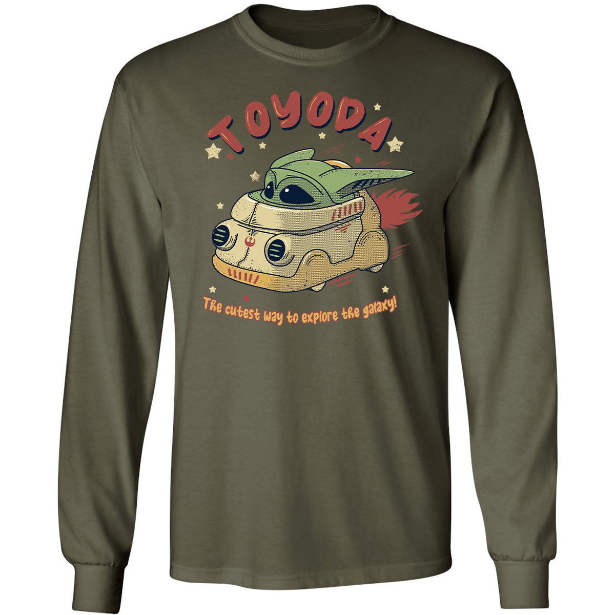 Long Sleeve T-Shirt - 756G93BR - Military Green - 16