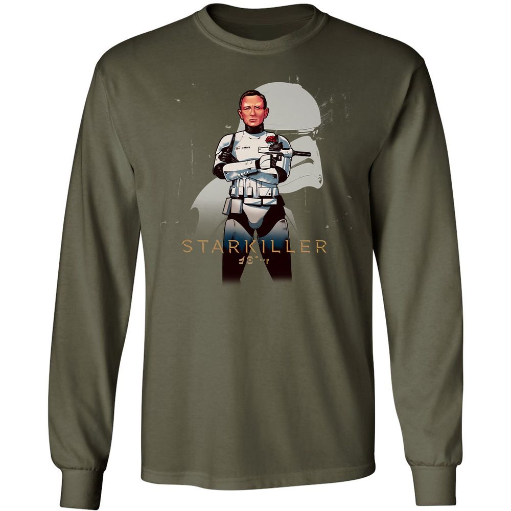 Long Sleeve T-Shirt - HF5DWHKP - Military Green - 16