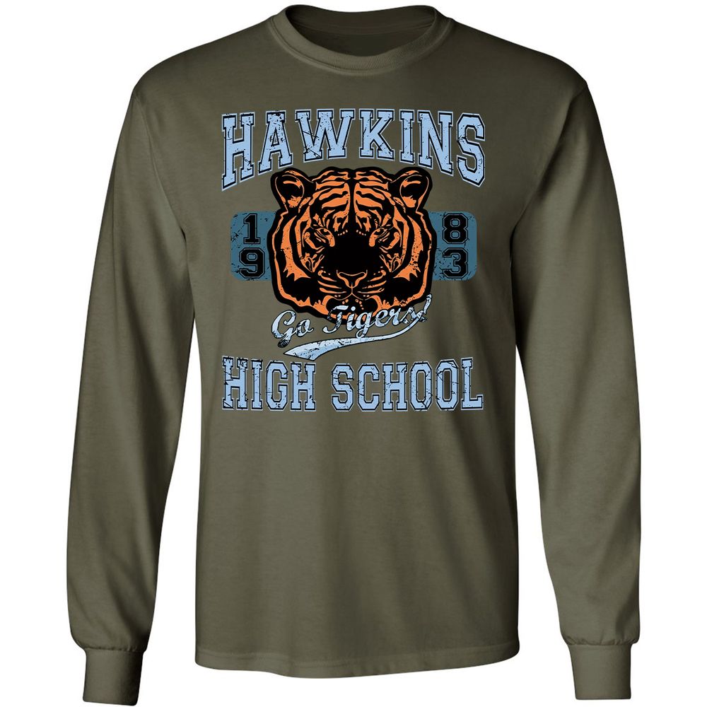 Long Sleeve T-Shirt - 51CY5ZMR - Military Green - 16