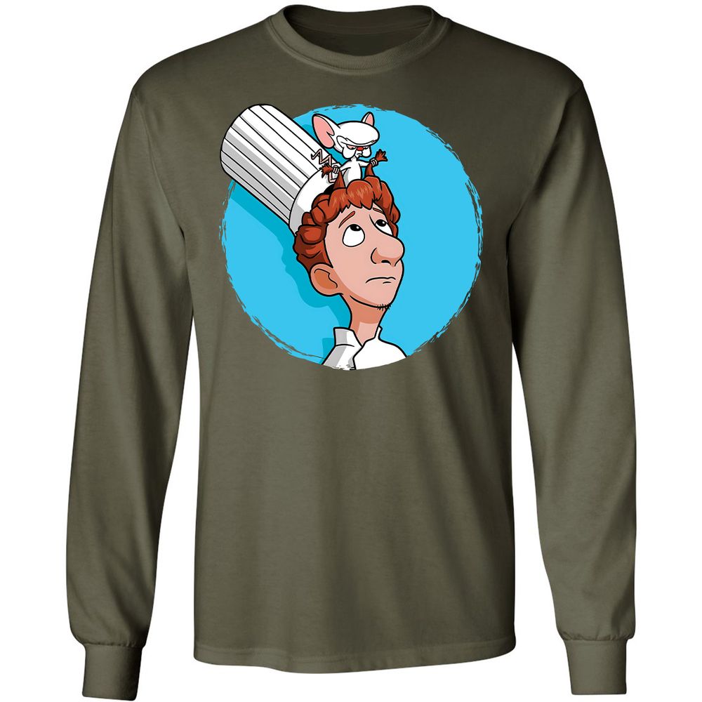 Long Sleeve T-Shirt - 1D4E92VK - Military Green - 16