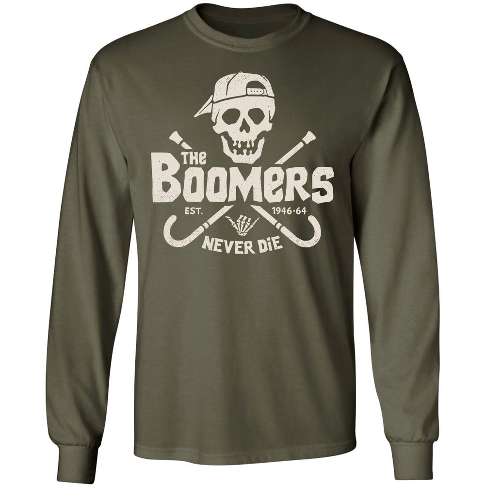 Long Sleeve T-Shirt - ZM41FQC4 - Military Green - 16