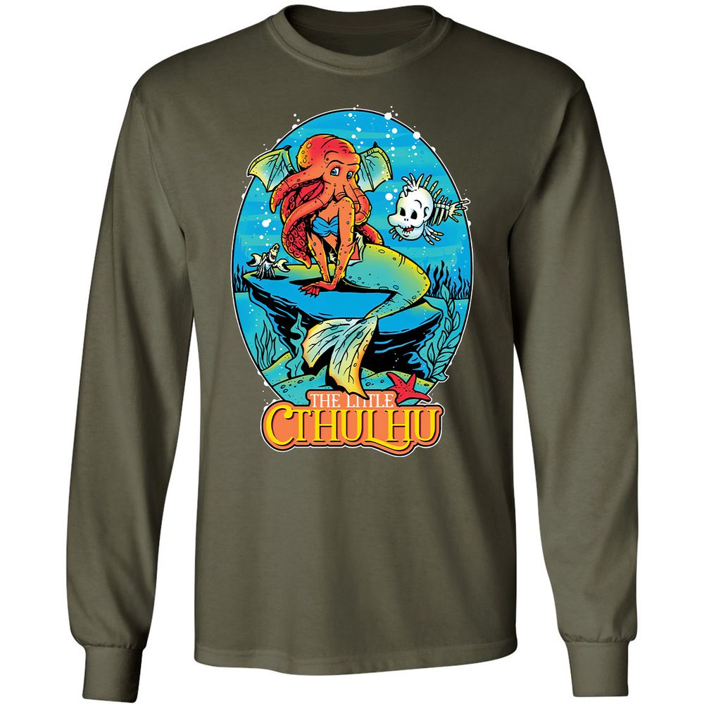 Long Sleeve T-Shirt - TQNR2KMW - Military Green - 16