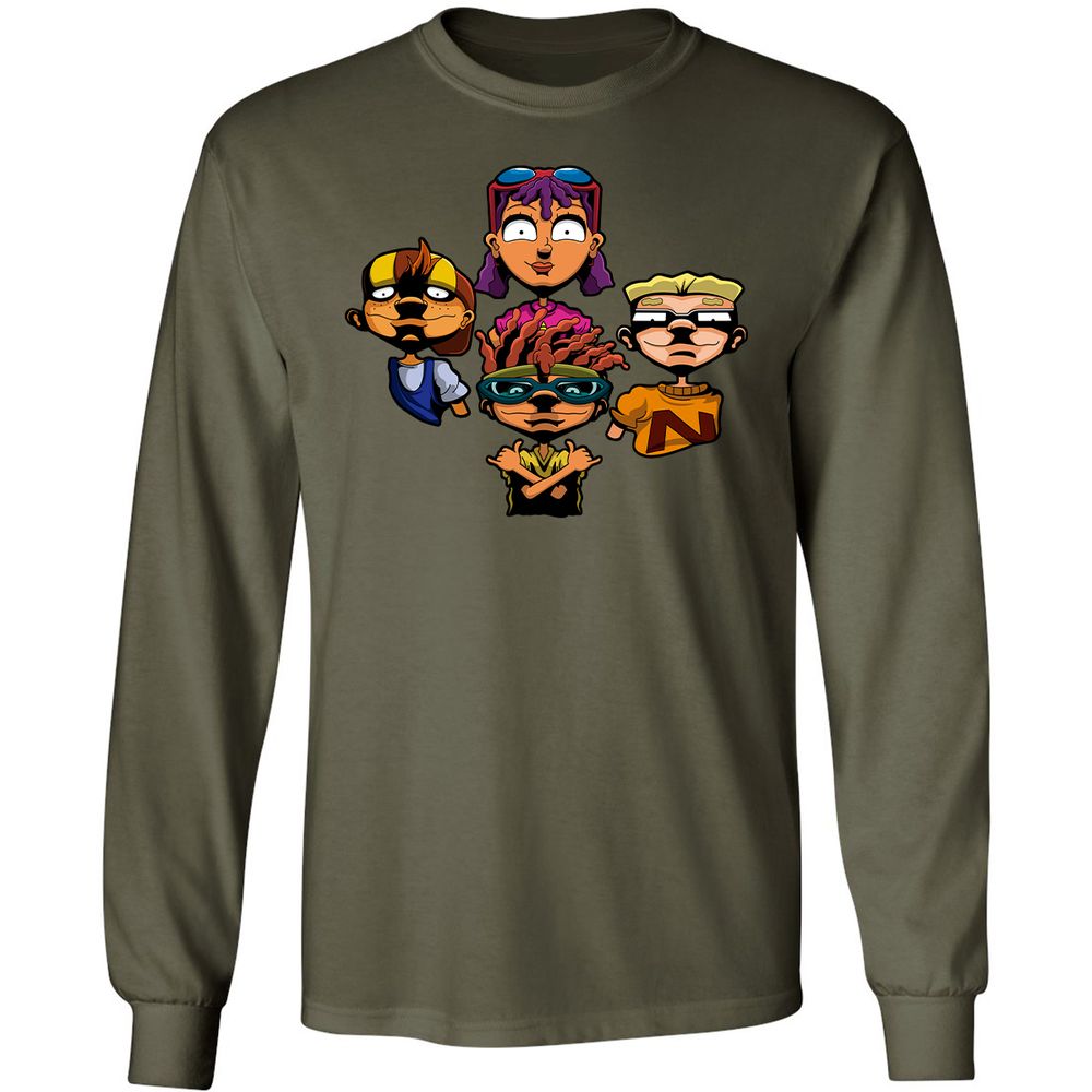 Long Sleeve T-Shirt - 6NDDE9Q8 - Military Green - 16
