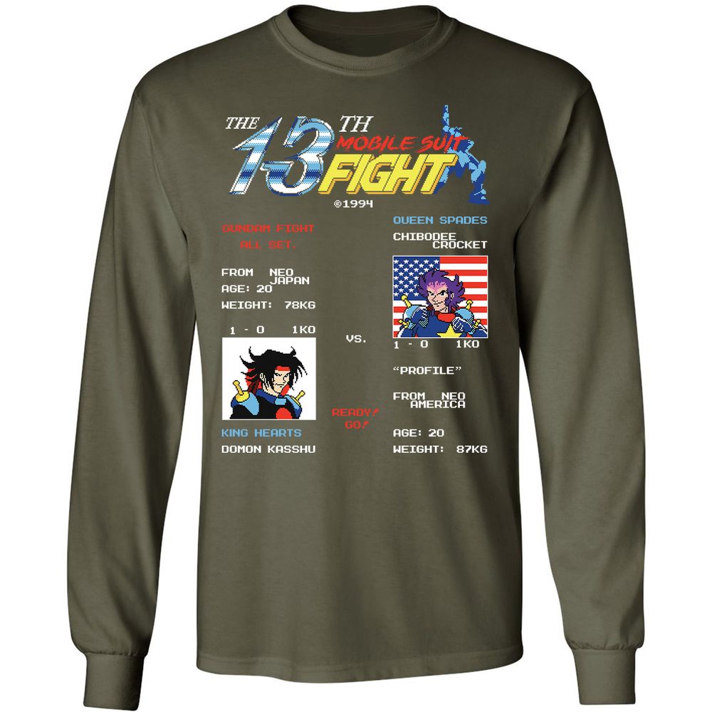 Long Sleeve T-Shirt - 45TJH3RE - Military Green - 16
