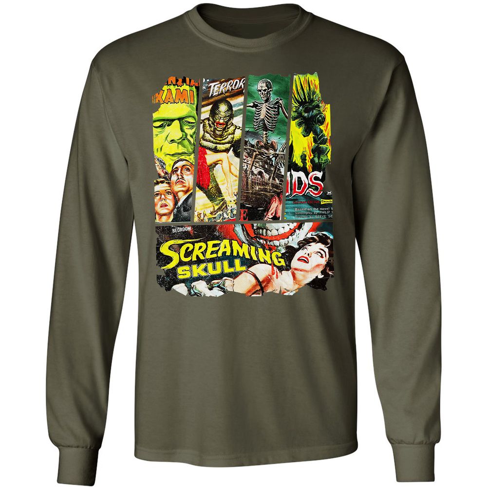 Long Sleeve T-Shirt - F1BWKCTL - Military Green - 16