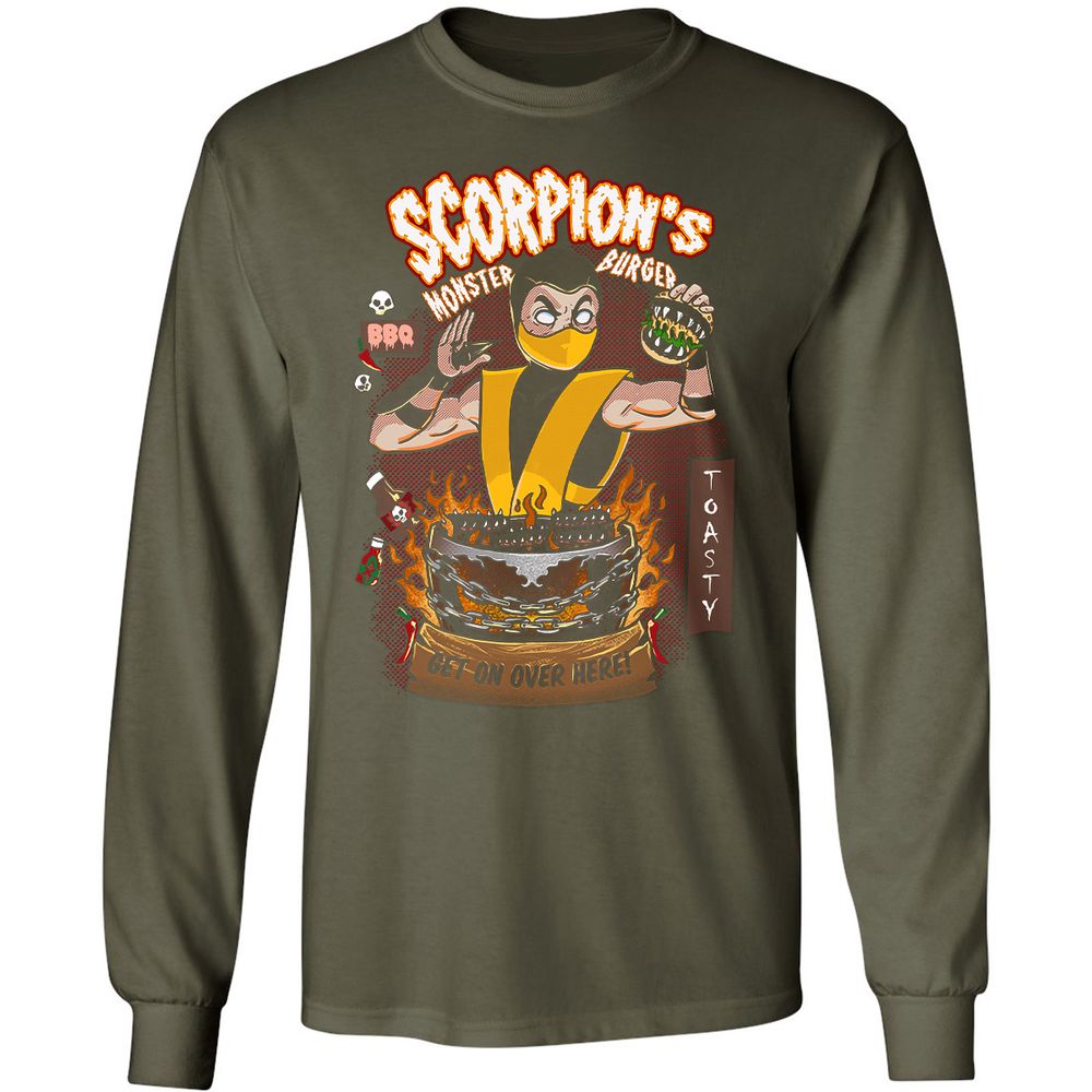 Long Sleeve T-Shirt - 9NJAG53A - Military Green - 16