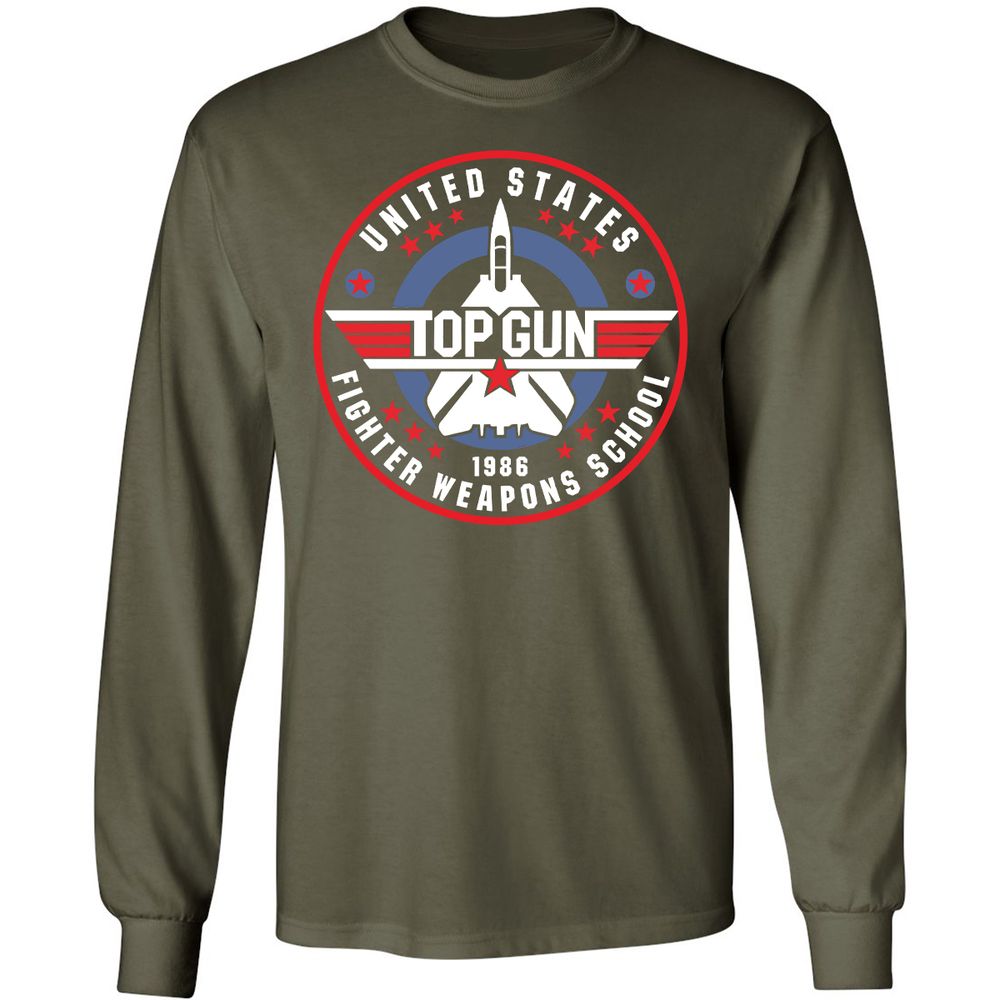 Long Sleeve T-Shirt - JXB8RRBJ - Military Green - 16