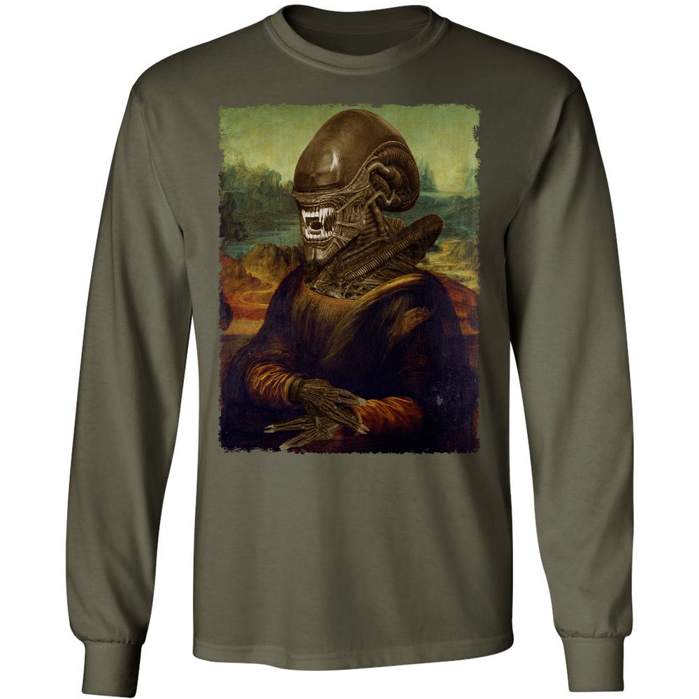 Long Sleeve T-Shirt - 1E86433E - Military Green - 16