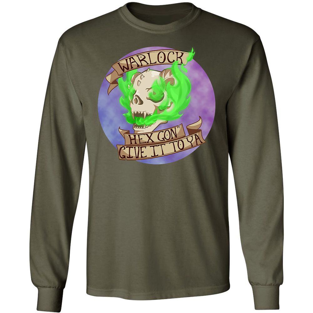 Long Sleeve T-Shirt - 6E19K3A9 - Military Green - 16