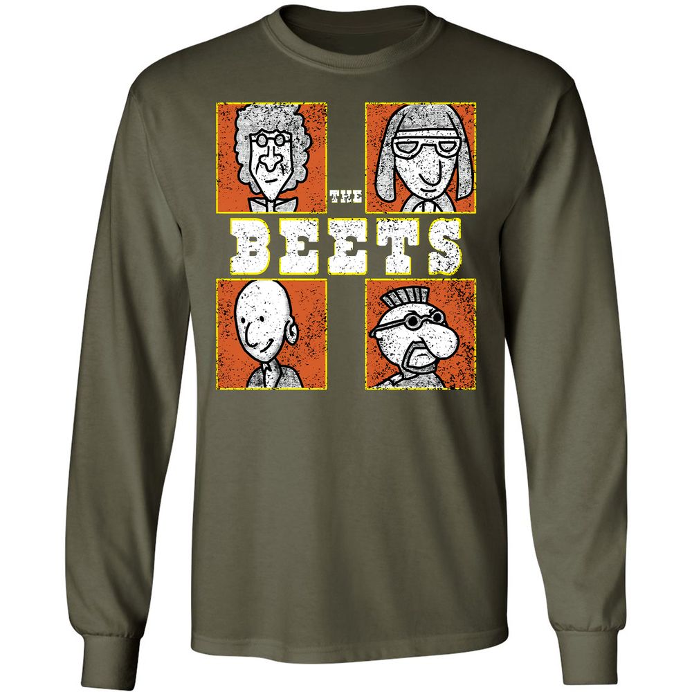 Long Sleeve T-Shirt - Q9Y5XR9F - Military Green - 16