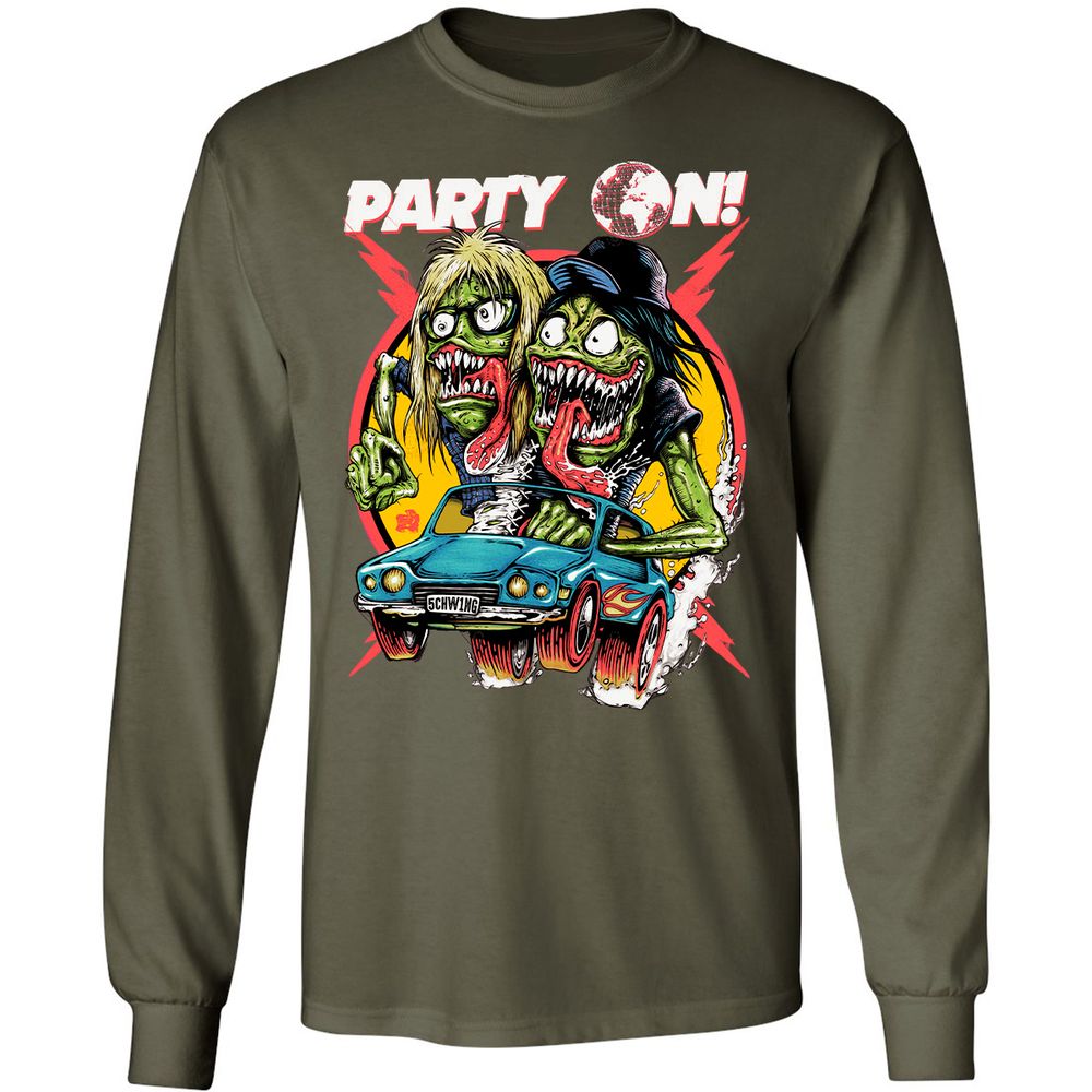 Long Sleeve T-Shirt - 3YXDY7UY - Military Green - 16