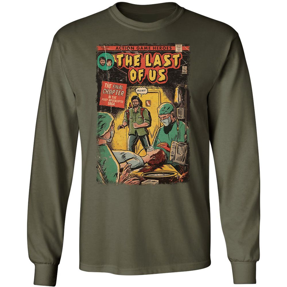 Long Sleeve T-Shirt - RTUZYNKB - Military Green - 16