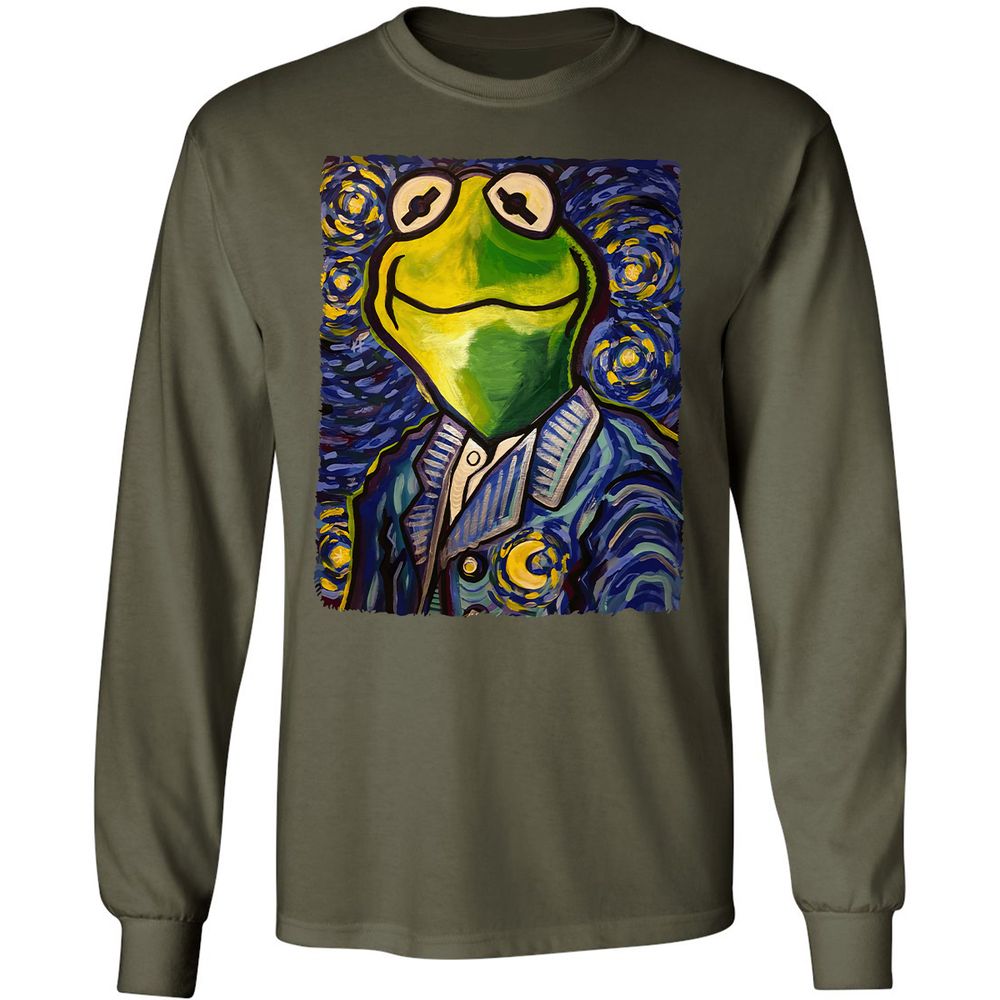 Long Sleeve T-Shirt - DDZKA8VR - Military Green - 16