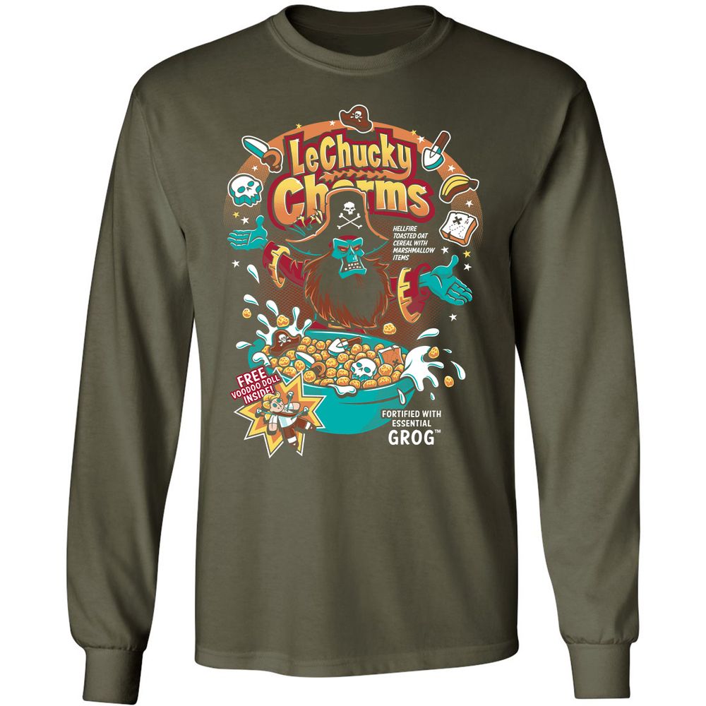 Long Sleeve T-Shirt - F8QSKV5Z - Military Green - 16