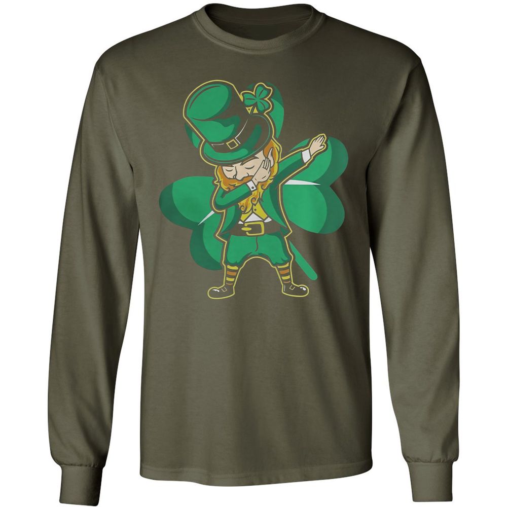 Long Sleeve T-Shirt - DL7ZV7U9 - Military Green - 16