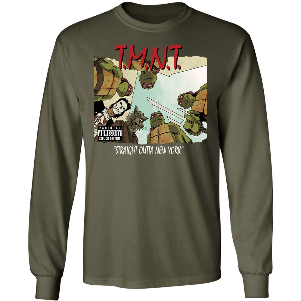 Long Sleeve T-Shirt - UK9TCRZU - Military Green - 16