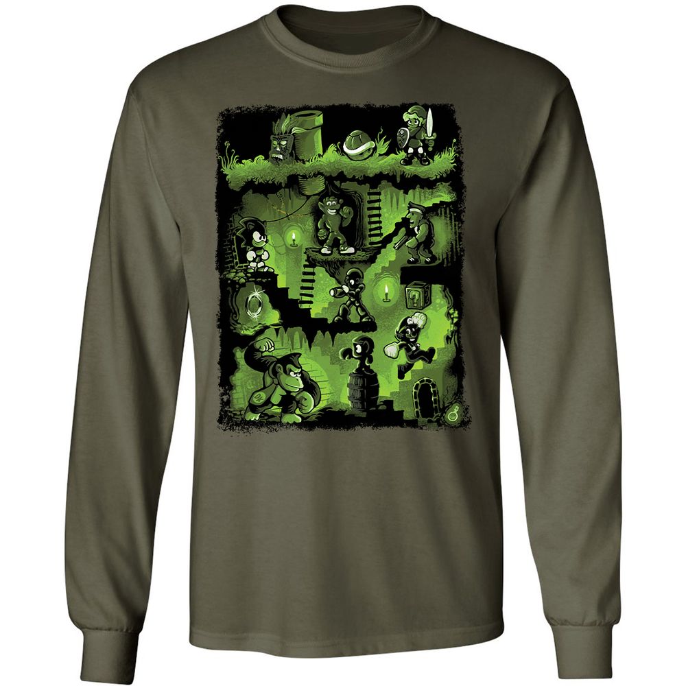 Long Sleeve T-Shirt - 2PY8ZN9R - Military Green - 16