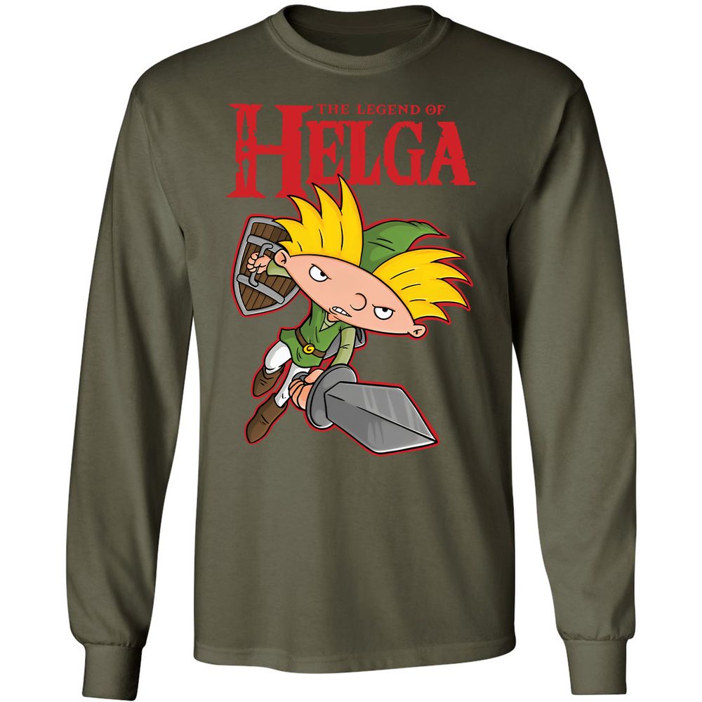 Long Sleeve T-Shirt - 8K37JQFM - Military Green - 16