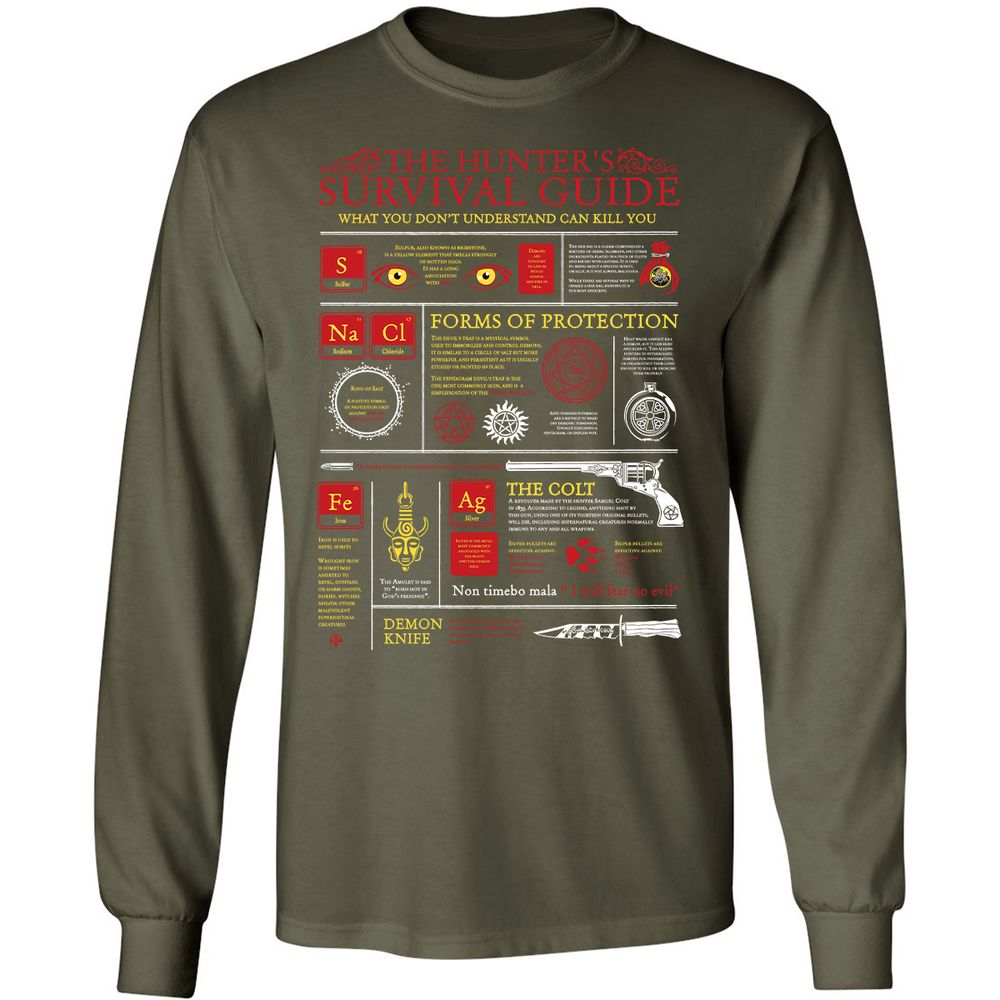Long Sleeve T-Shirt - GQ78GXYE - Military Green - 16