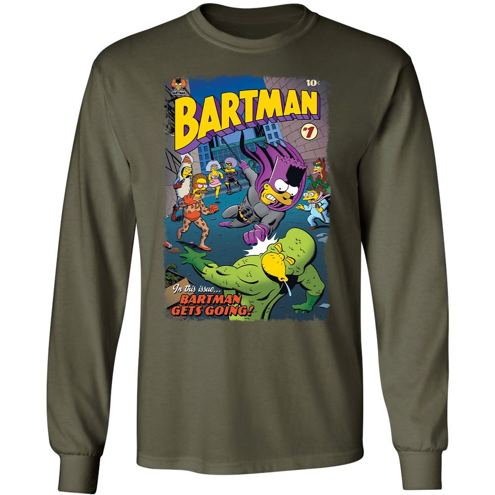 Long Sleeve T-Shirt - 6V74Q9UE - Military Green - 16