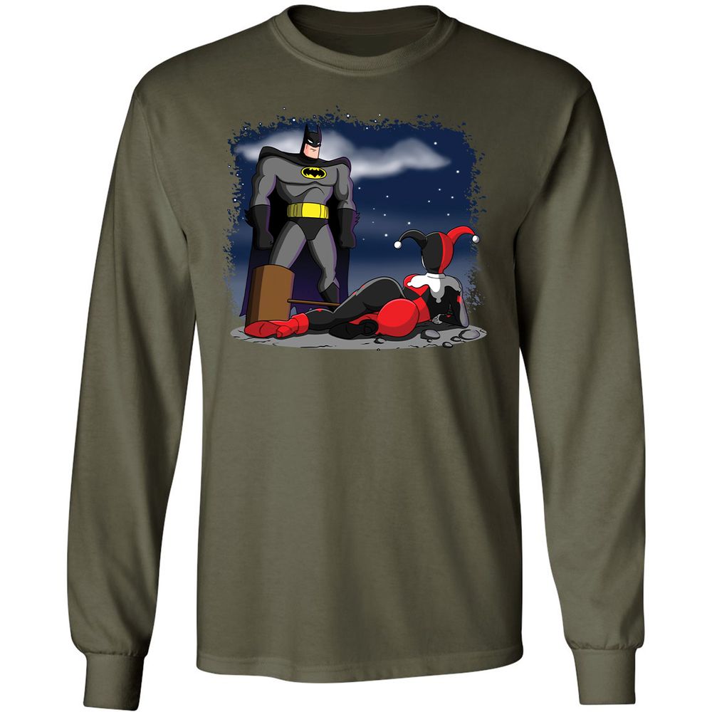 Long Sleeve T-Shirt - HKU9N7Y9 - Military Green - 16