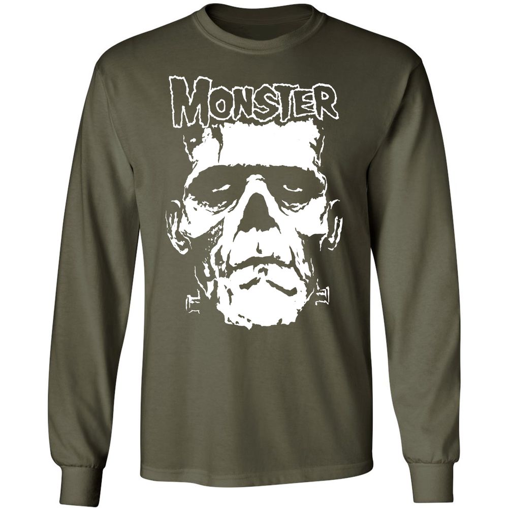 Long Sleeve T-Shirt - HRBVT42D - Military Green - 16