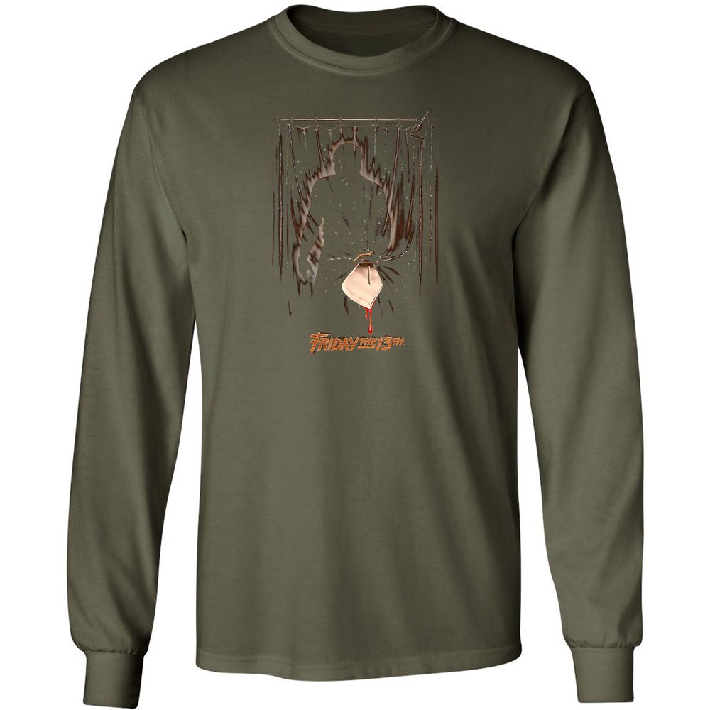 Long Sleeve T-Shirt - RA9C9A8V - Military Green - 16