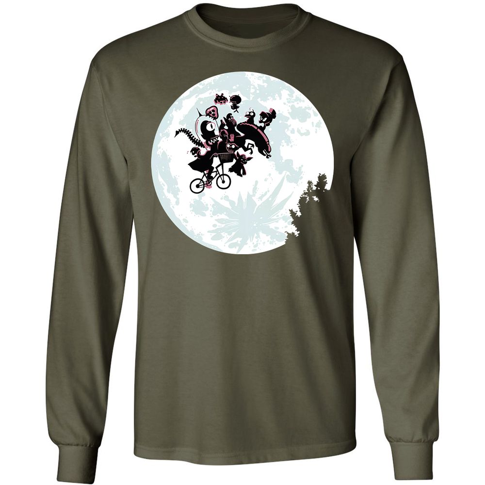 Long Sleeve T-Shirt - EKCHF856 - Military Green - 16