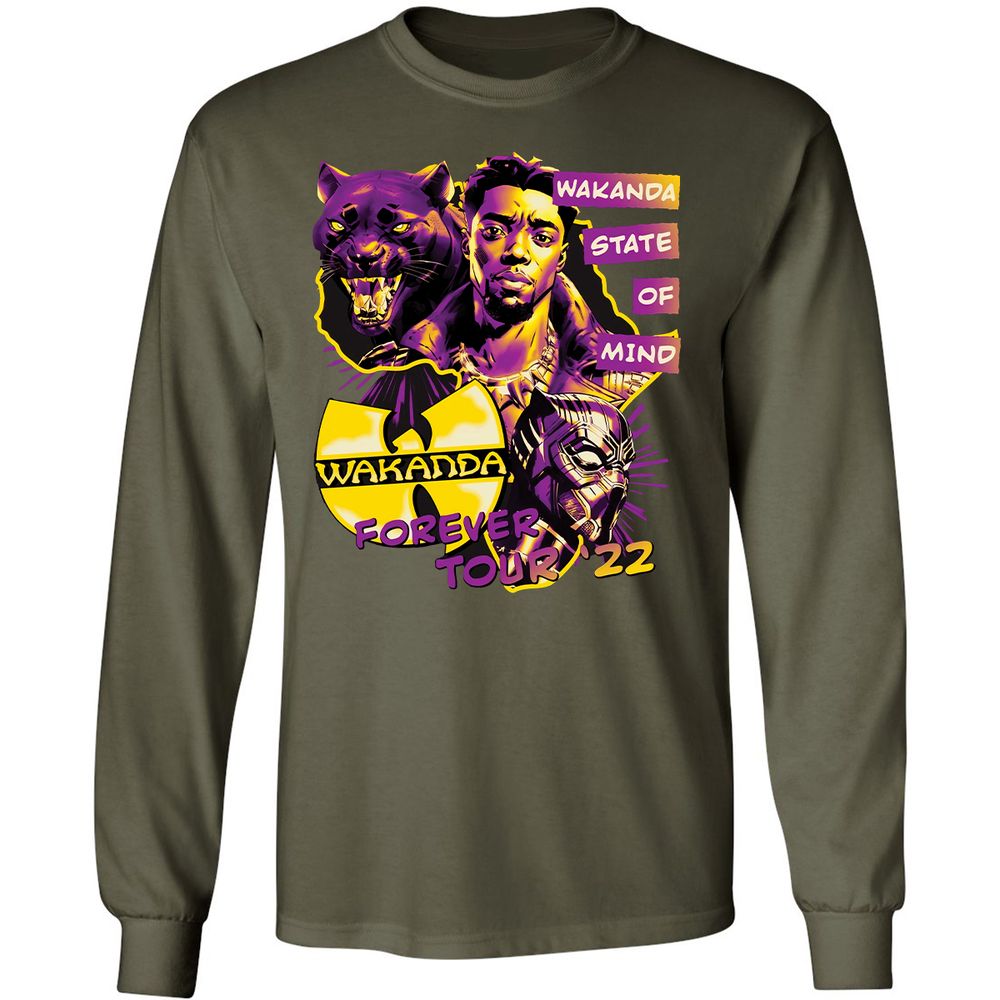 Long Sleeve T-Shirt - FXGB3ZNQ - Military Green - 16