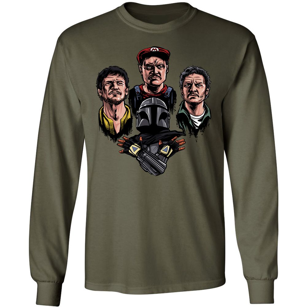 Long Sleeve T-Shirt - HLE7SVH1 - Military Green - 16