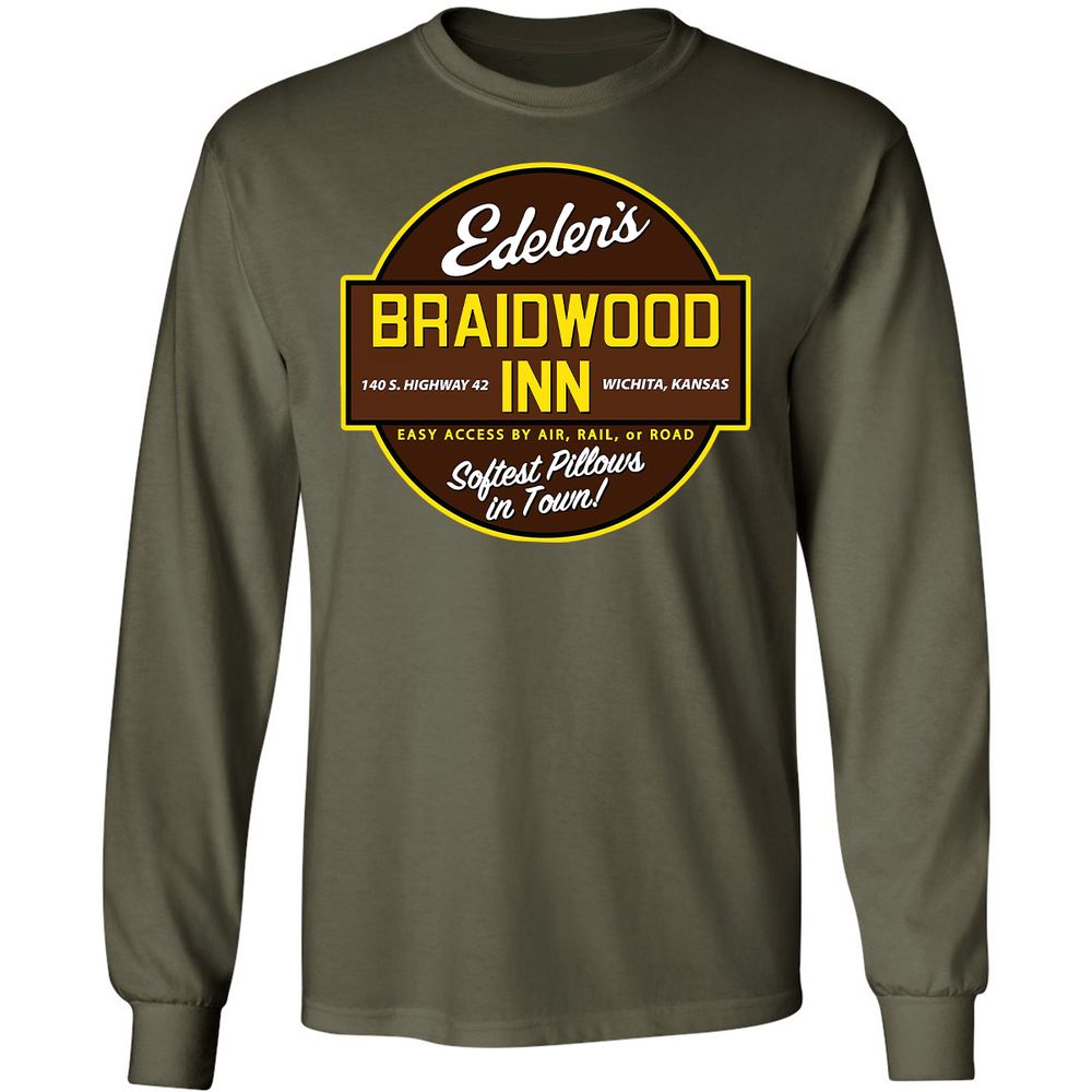 Long Sleeve T-Shirt - DZQXCUZV - Military Green - 16