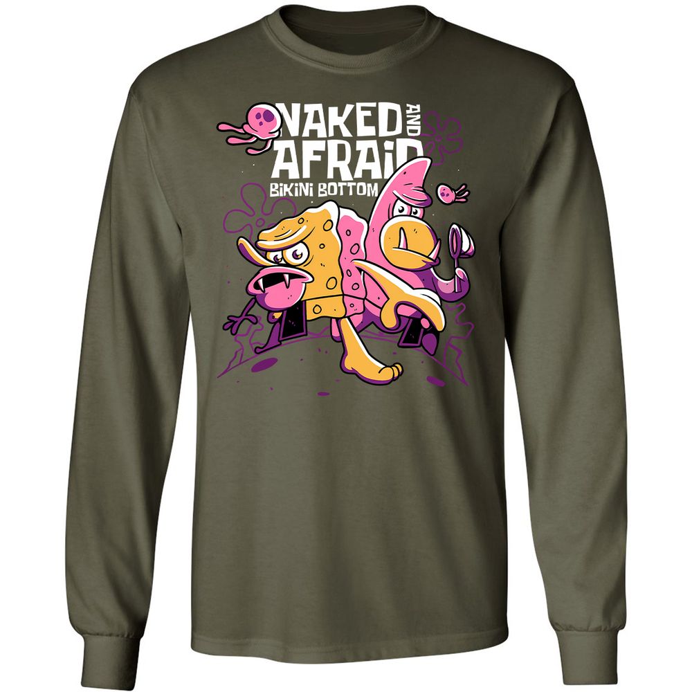 Long Sleeve T-Shirt - M2E8XS5R - Military Green - 16